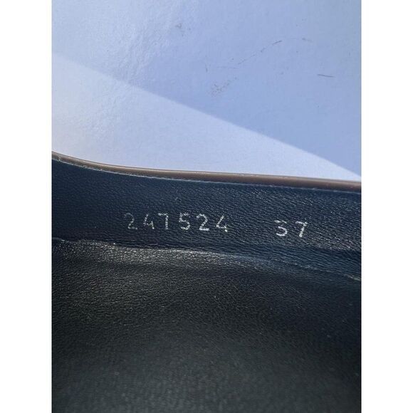 GUCCI Brown Patent Leather Round Toe Pumps Size IT37 - Picture 6 of 11